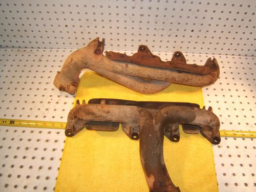 Mercedes 72,73 early r107,w116 4.5l v8 l &amp; r exhaust 2 manifolds &amp; shields,typ 1