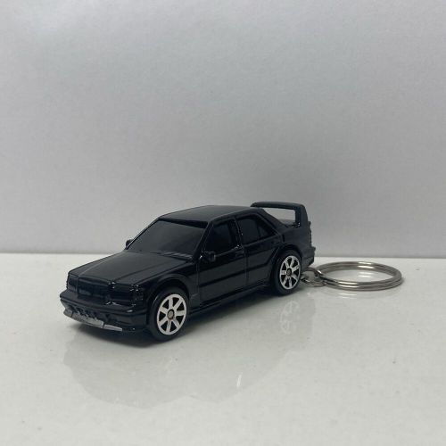 Rare key chain black mercedes 190e custom limited edition 1990