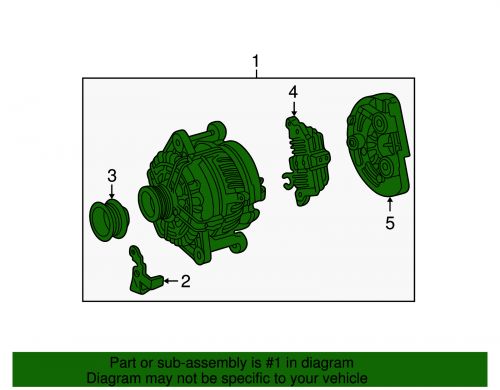 Genuine mercedes-benz alternator 014-154-07-02-88