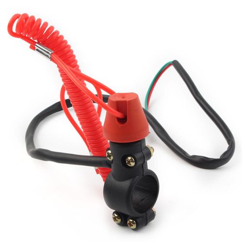 Engine stop kill switch safety tether lanyard for pit dirt quad bike motor po