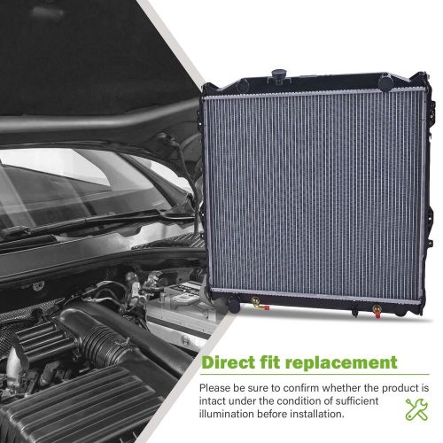 Aluminum radiator for 1996-02 toyota 4runner 4-door 2.7l 3.4l v6 c cu1998 84i