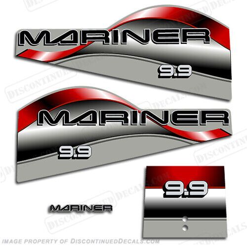 Fits mariner 9.9hp decal kit - 1998