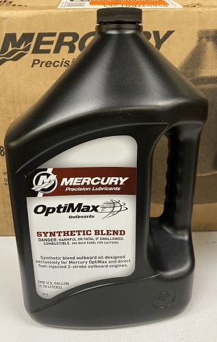 Mercury new oem optimax/dfi 2-cycle synthetic blend oil, 3 gallons, 92-858037k01