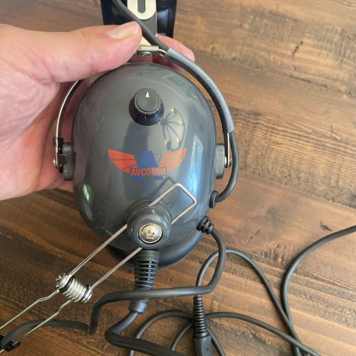 Avcomm aviation communications ac-200 pilot’s headset