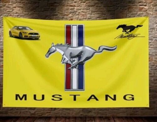 Mustang workshop/mancave advertising fan flag/banner