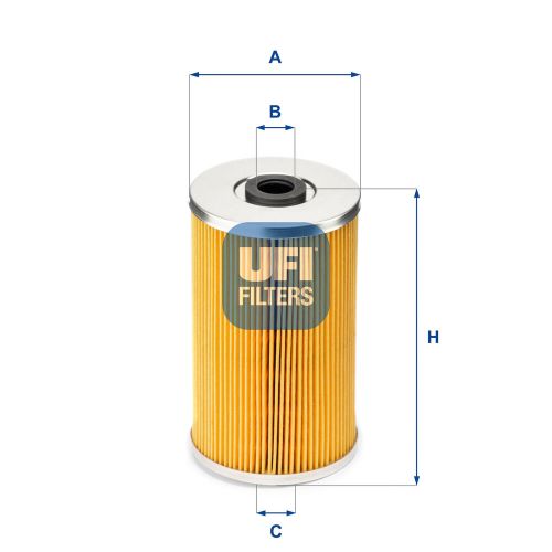 Fuel filter fits tata loadbeta 2.0d 94 to 98 483dl45 ufi top quality guaranteed