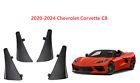 Mud flaps fender splash for 2020-2024 chevrolet corvette c8 carbon fiber look