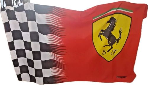 1999 vintage ferrari flag 6 1/2 x 5 ft . . . official licensed product w/tags