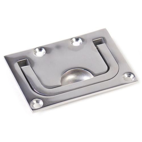 New stainless steel boat hatch marine locker flush cabinet lift pull handle @