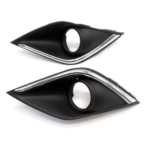 For mitsubishi outlander 2016-2019 2pcs front bumper fog lamp light cover