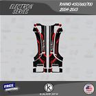 Graphics kit for yamaha rhino 450/660/700 2004-2013 electron- red 16 mil