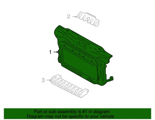 Genuine volkswagen radiator support 1c0-805-594-s