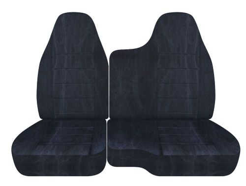 Fits 2004-2012 chevy colorado 60-40 bench truck seat covers canvas charcoal