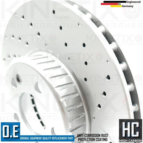 For mercedes c160 c180 c200 c220 c300 amg sport front brake discs pair 318mm