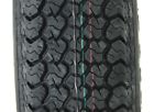 Loadstar st205/75d15 bias trailer tire w/ 15&#034; silver mod wheel - 5 on 5