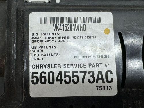 56045573ac 02-05 dodge ram 1500 overhead console digital info display module oem