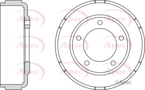 Brake drum fits ford transit 2.3 rear 01 to 06 4078769 4446218 apec quality new