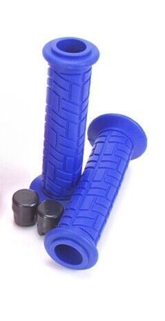 Atv quad grips blue 7/8&#034; handlebar grips blue fits kawasaki ksf 250 400 kfx