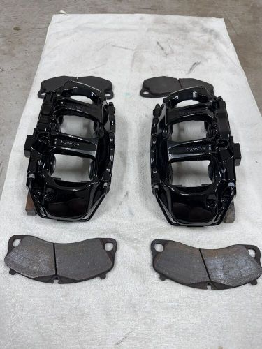 991 turbo front brake calipers &amp; pads black