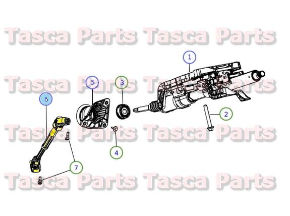 New oem intermediate steering column shaft jeep grand cherokee dodge durango