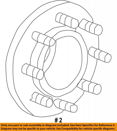 Ford oem 03-16 f-350 super duty brake-front-wheel stud 2c2z1107aa