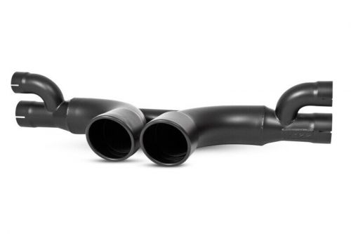 Mbrp fits 14-19 porsche gt3/gt3rs 3in center muffler bypass 4in tips-blk coated