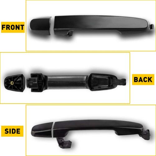 Black new exterior door handle rear left or right side fit pontiac scion toyota