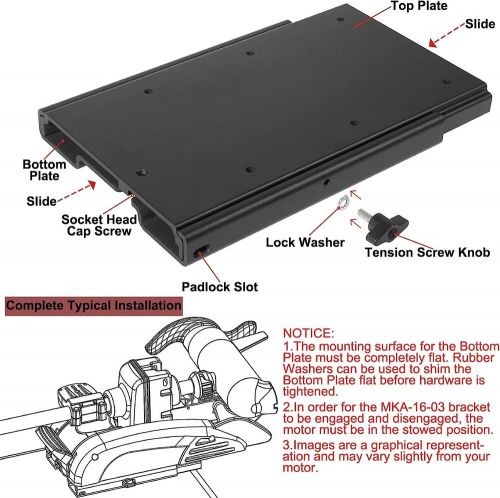 Quick release bracket 1#854036 #mka-16-03 1854035 fit ulterra terrova powerdrive