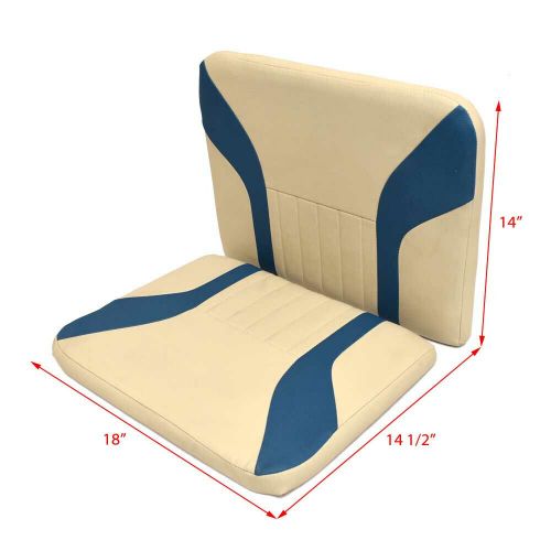 G3 boat jump seat cushions | wise khaki / blue bay 2021 (set of 2)