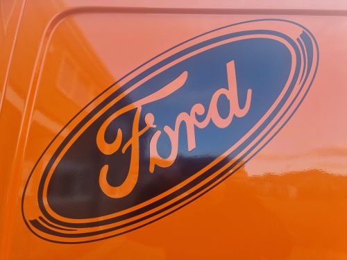 Extra large ford vinyl decal sticker gloss black 60cm - motorhome van car lorry