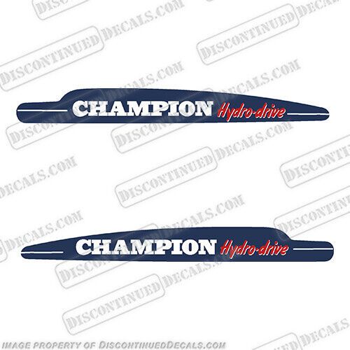 Fits 1951-1952 champion 4l hydrodrive vintage antique outboard engine decal