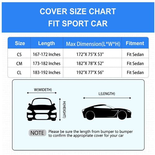 Tecoom car cover waterproof all weatherlight shell uv-proof windproof indoor ...