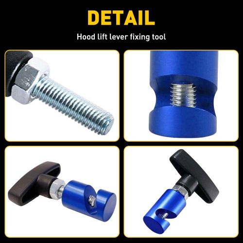 1x lift support clamp hood holder strut clamp support tool durable aluminum blue