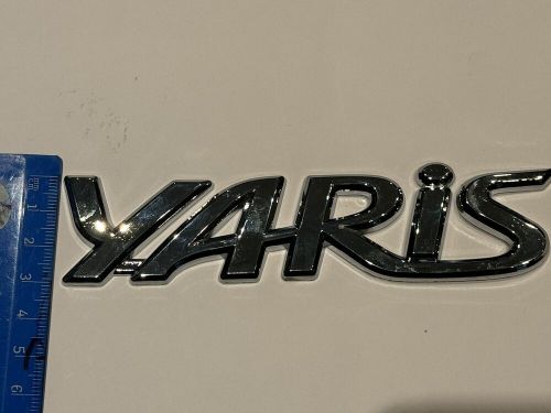 Toyota yaris chrome lettering badge rear emblem brand new