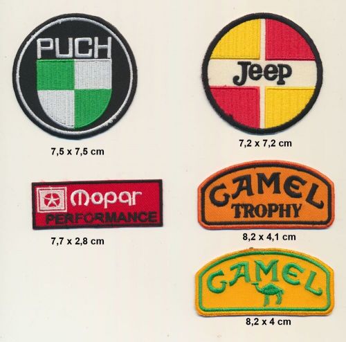 Camel trophy mopar patch patch b-stock set 5 piece car racing rally b112-