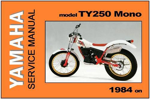 Yamaha workshop manual ty250 mono 1984 1985 1986 1987 1988 1989 service repair