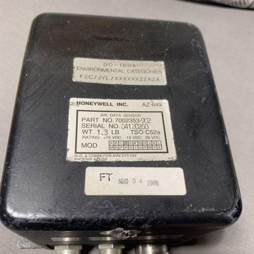 Air data sensor az649 7002353-902 w/ november 2009 repaired 8130