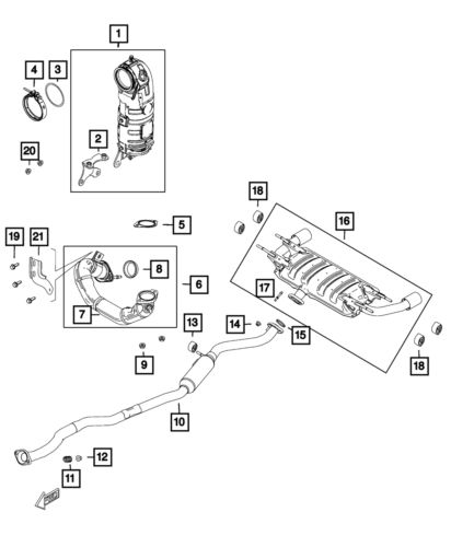 Genuine mopar nut 68297841aa