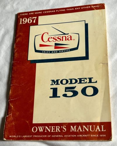 Cessna owner&#039;s manual  model 150 vintage 1967