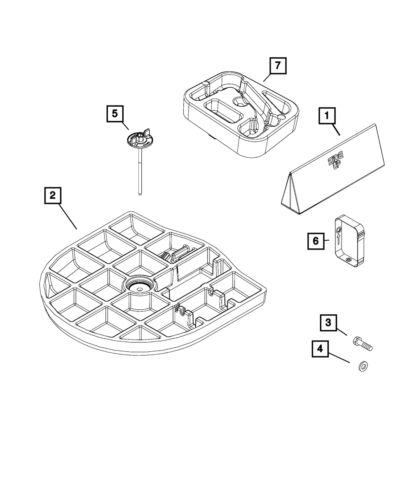 Genuine mopar spare tire retainer 6511785aa