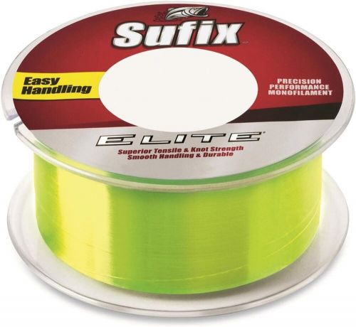 Sufix elite 14 lb fishing line (330 yd spool) hi vis yellow