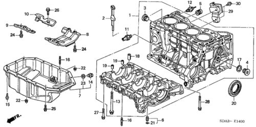 Genuine honda knock sensor 30530-ppl-a01