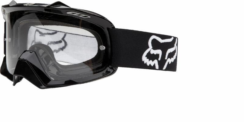 06333-904 fox airspc black white adult mx atv off road goggles