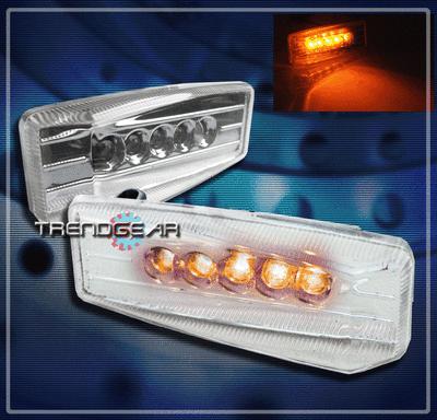 Universal yellow led side marker light set nissan pontiac scion subaru toyota vw