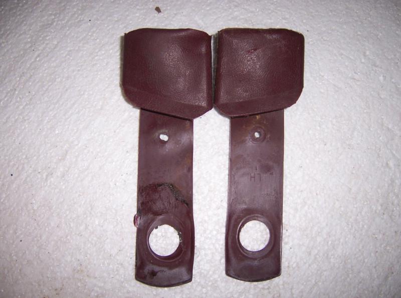 Seat belt outer covers used g maroon 1978 - 1987 el camino monte carlo malibu