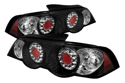 Spyder arsx02 acura rsx black euro tail lights rear stop lamps w leds