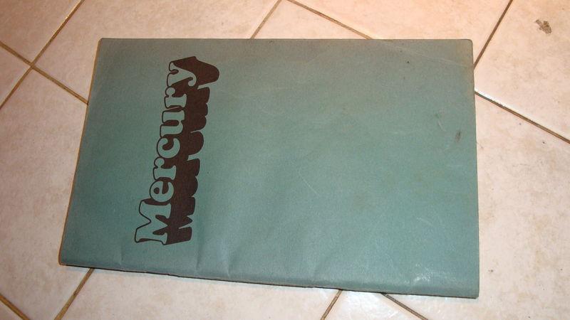 *factory*oem* 1974 74 mercury marquis brougham operators owners manual booklet