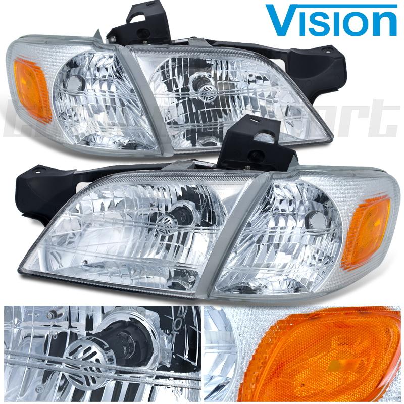 1997-2005 venture head light lamp new turn signal side marker lens housing combo