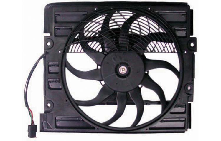 Replacement ac condenser cooling fan assembly 95-95 bmw e38 7 series 64548391882