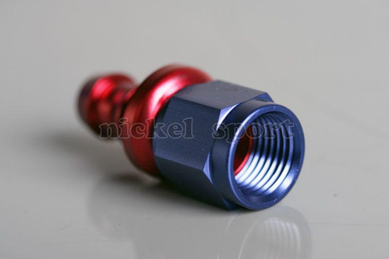 10an push on hose end straight aluminum fitting adapter